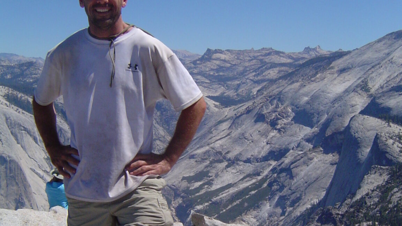 on half dome in yosemite